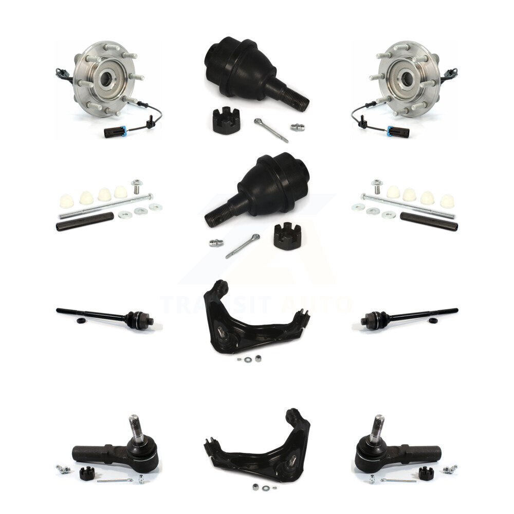 Kit de liaison de biellette de direction intérieure et extérieure de rotule inférieure de bras supérieur avant (12 pièces) pour GMC HD