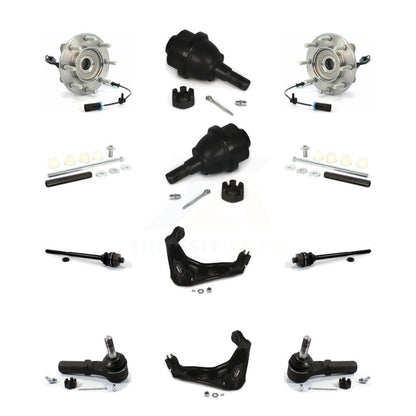 Kit de liaison de biellette de direction intérieure et extérieure de rotule inférieure de bras supérieur avant (12 pièces) pour GMC HD