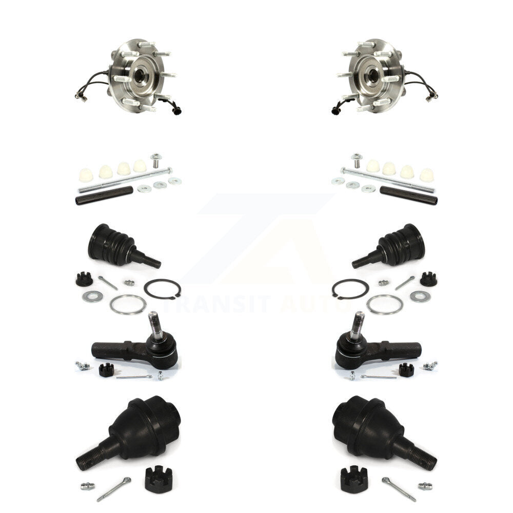 Kit de liaison de biellette de direction extérieure, roulement avant supérieur et inférieur, Joint à rotule extérieur (10 pièces) pour GMC 2500