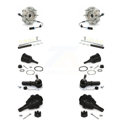 Kit de liaison de biellette de direction extérieure, roulement avant supérieur et inférieur, Joint à rotule extérieur (10 pièces) pour GMC 3500