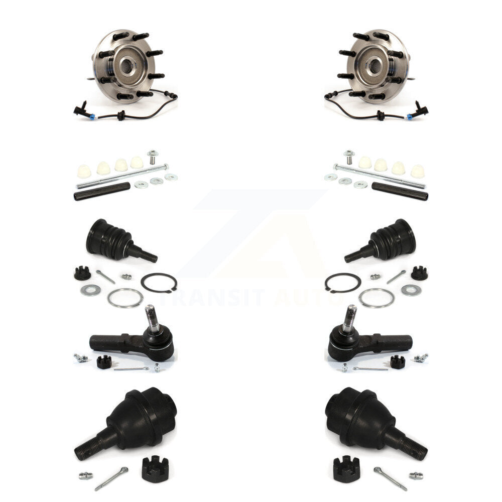 Kit de liaison de biellette de direction extérieure, roulement avant supérieur et inférieur, Joint à rotule extérieur (10 pièces) pour Chevrole