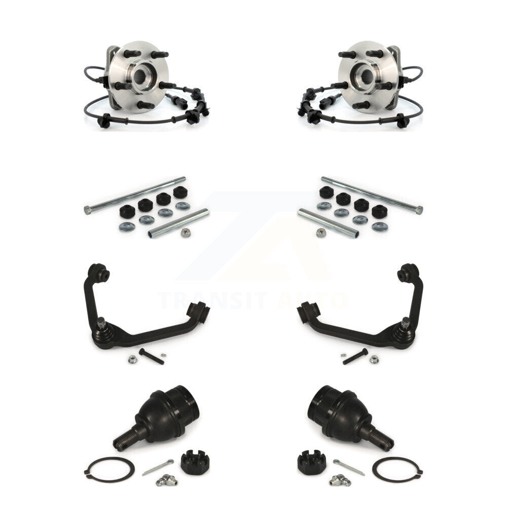 Kit de bras supérieur et de liaison de rotule inférieure de roulement avant (8 pièces) pour Ford Ranger Mazda