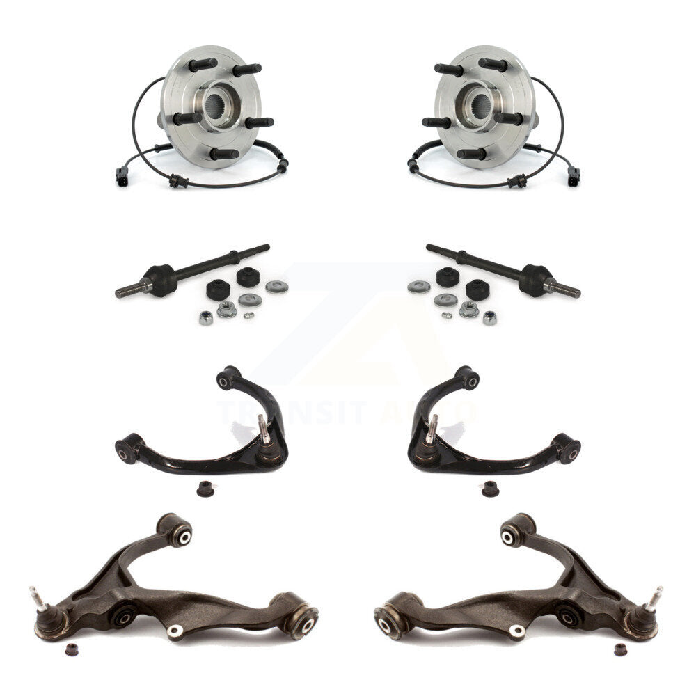 Kit de liaison de bras de commande inférieur et supérieur, roulement de moyeu avant (8 pièces) pour Ram 1500 Dodge 4WD