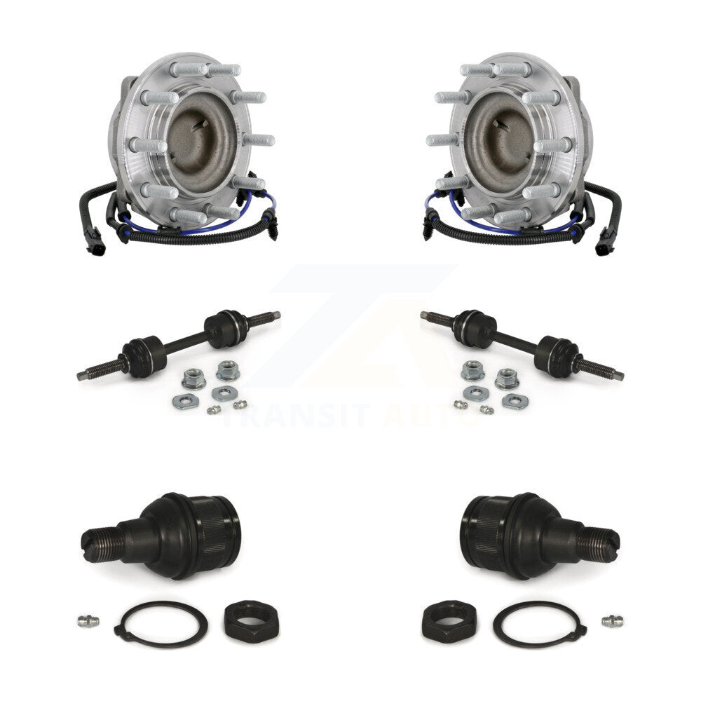 Kit de joints à rotule inférieurs et de barres stabilisatrices, roulement de moyeu avant, pour Ford F-450 Super Dut