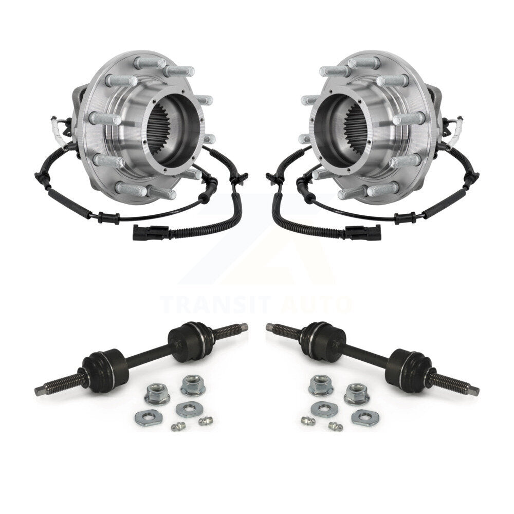 Ensemble de roulement de moyeu avant et Kit de liaison pour Ford F-350 Super Duty F-450 F-550