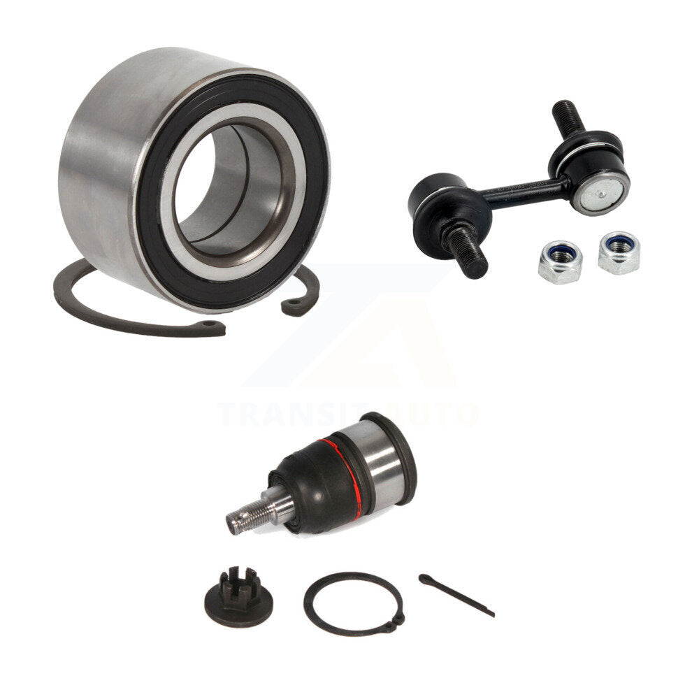 Kit de liaison de roulement de roue avant gauche et kit de rotule inférieure pour Acura TL 2007 – 2008