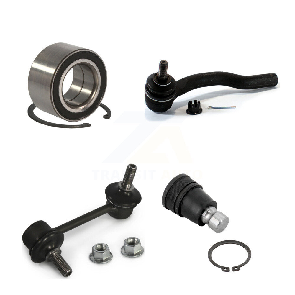 Kit de liaison de roulement avant gauche, joint à rotule inférieur et biellette de direction extérieure pour Mazda CX-7
