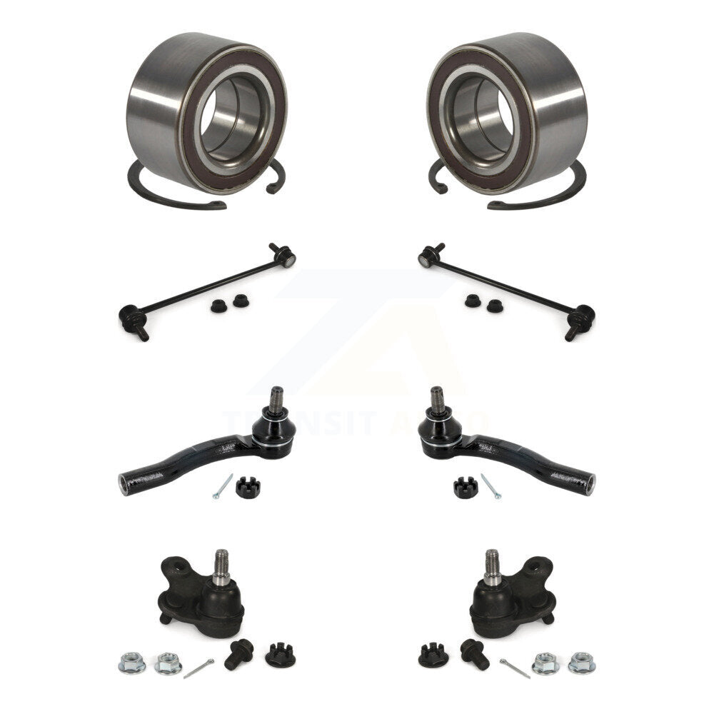 Kit de liaison de biellette de direction extérieure de rotule inférieure de roulement avant (8 pièces) pour Honda CR-12-16