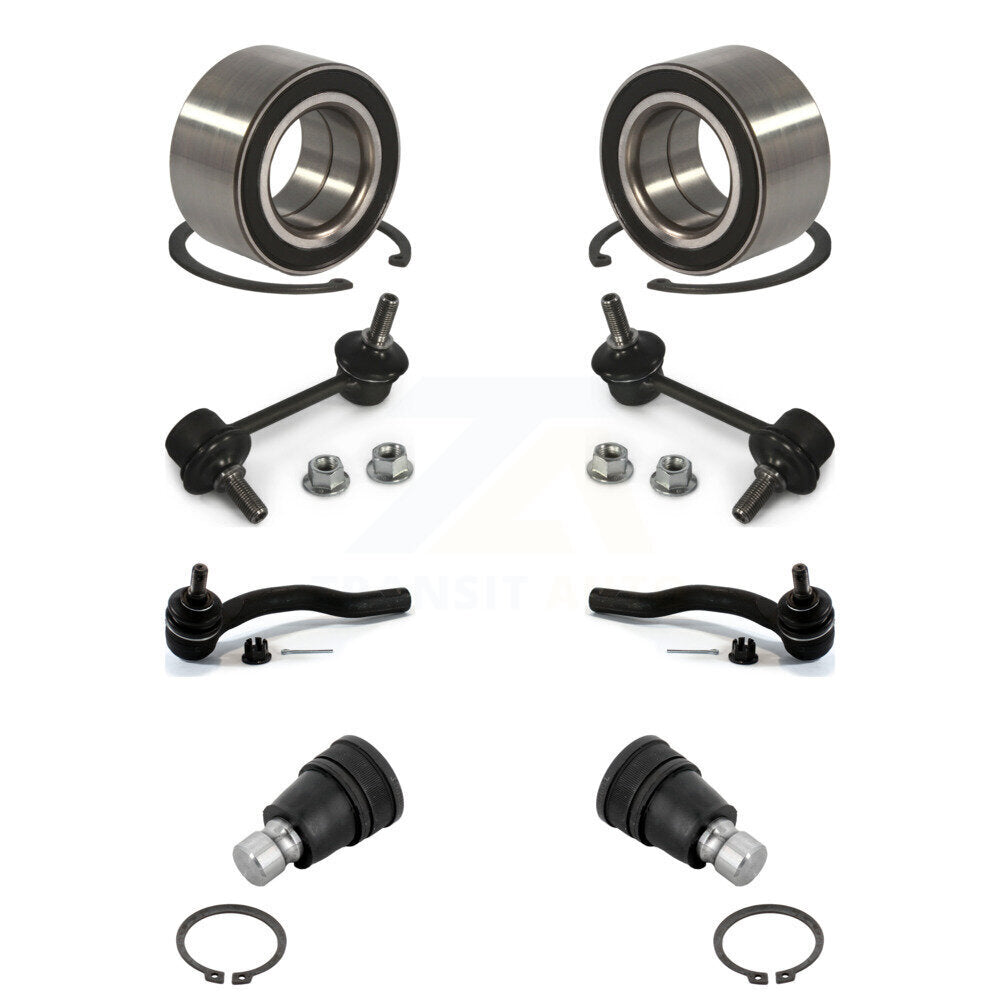 Kit de liaison de biellette de direction extérieure de rotule inférieure de roulement avant (8 pièces) pour Mazda CX-07-12
