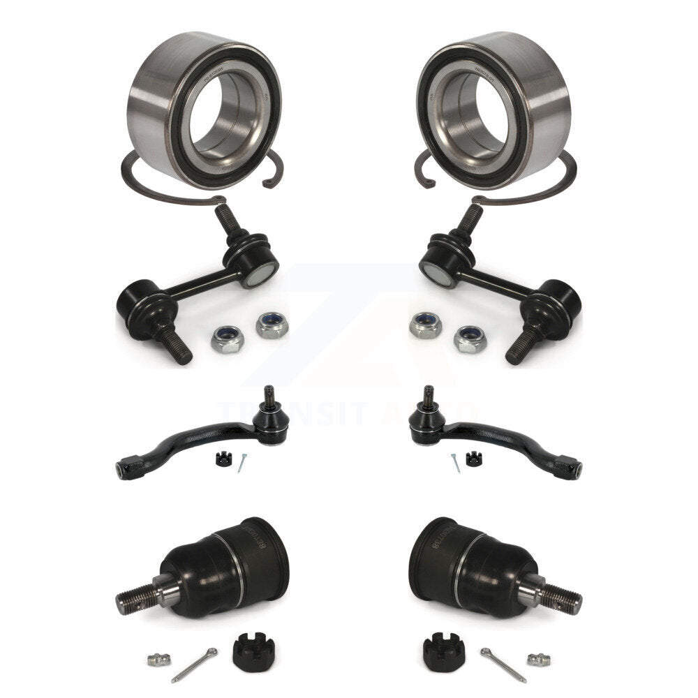 Kit de liaison de biellette de direction extérieure de rotule inférieure de roulement avant (8 pièces) pour Honda Accord TS