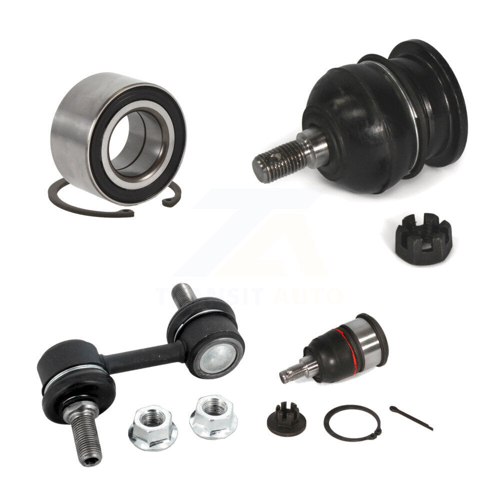 Kit de liaison de roulement avant droit et kit de rotule inférieure supérieure pour Acura T 2007 – 2008