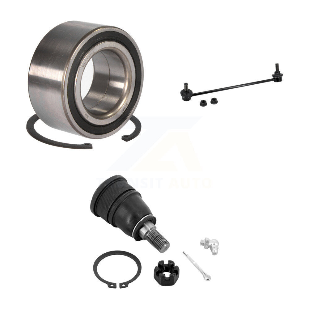 Kit de liaison de roulement avant droit et kit de rotule inférieure pour Honda Accord Acura TL