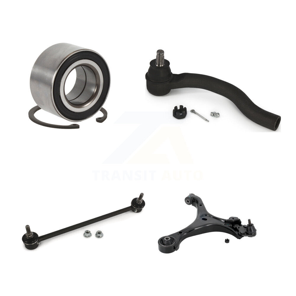 Kit de liaison de roulement avant gauche, bras de commande, biellette de direction extérieure pour Honda Civic Acura