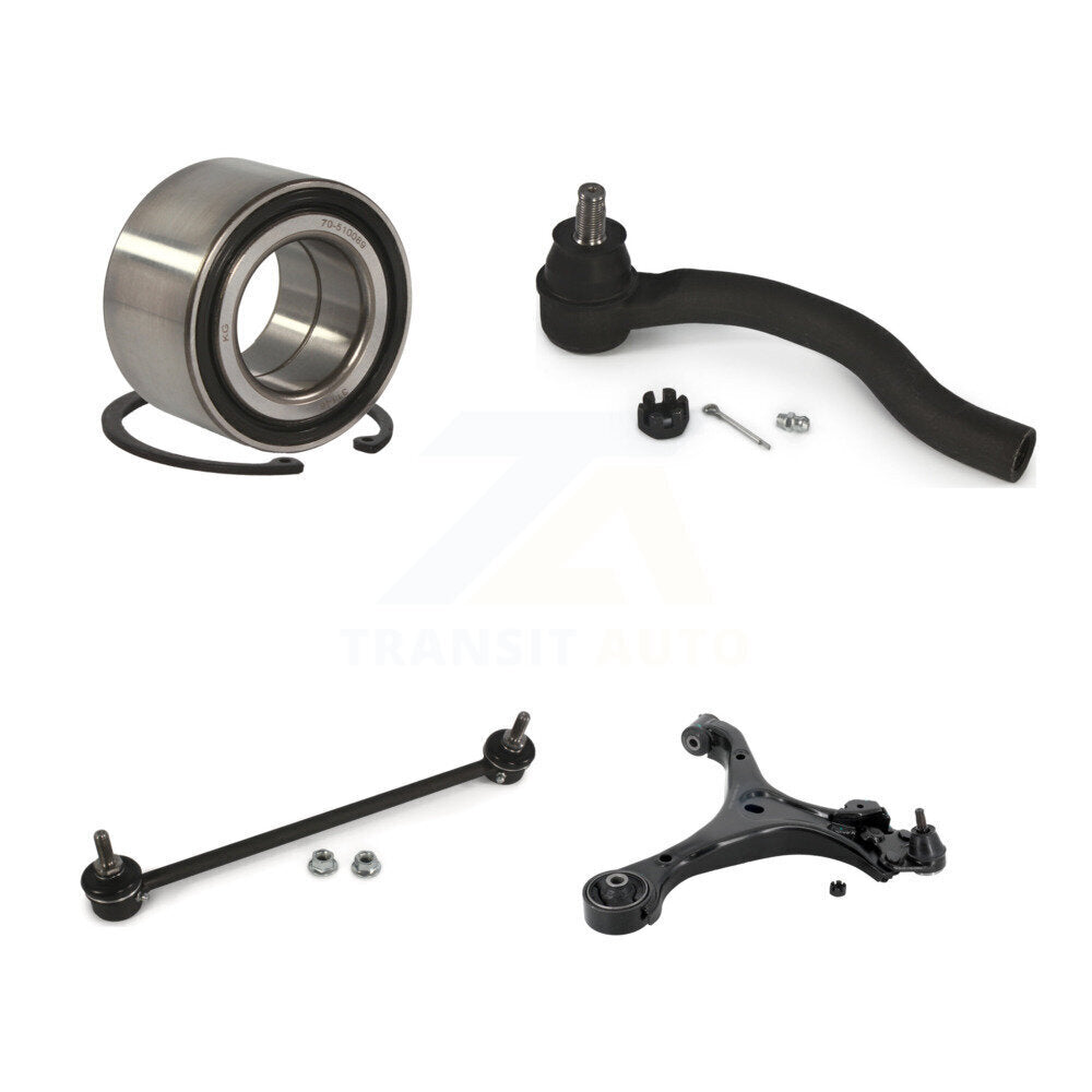 Kit de liaison de roulement avant gauche, bras de commande, biellette de direction extérieure pour Honda Civic Acura