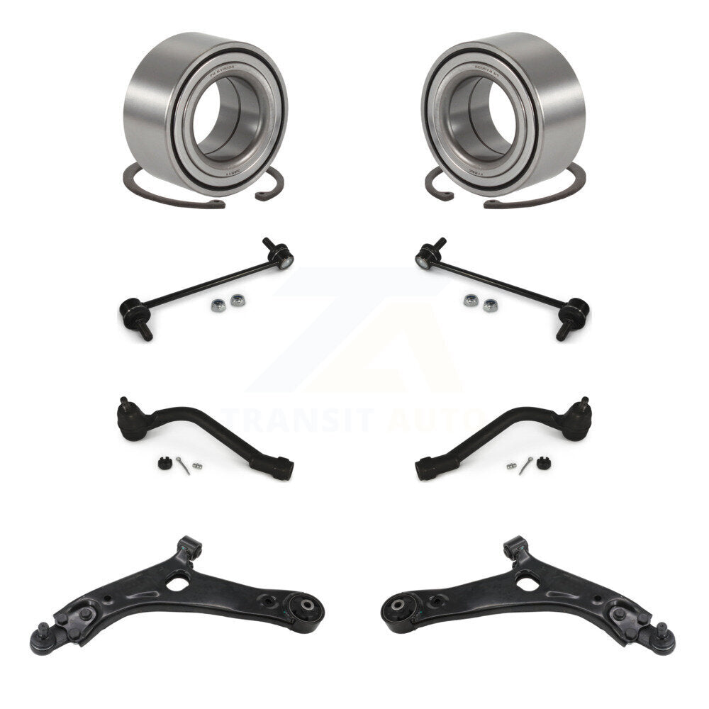Kit de liaison de biellette de direction extérieure, bras de commande inférieur, roulement avant (8 pièces) pour Hyundai Tucson