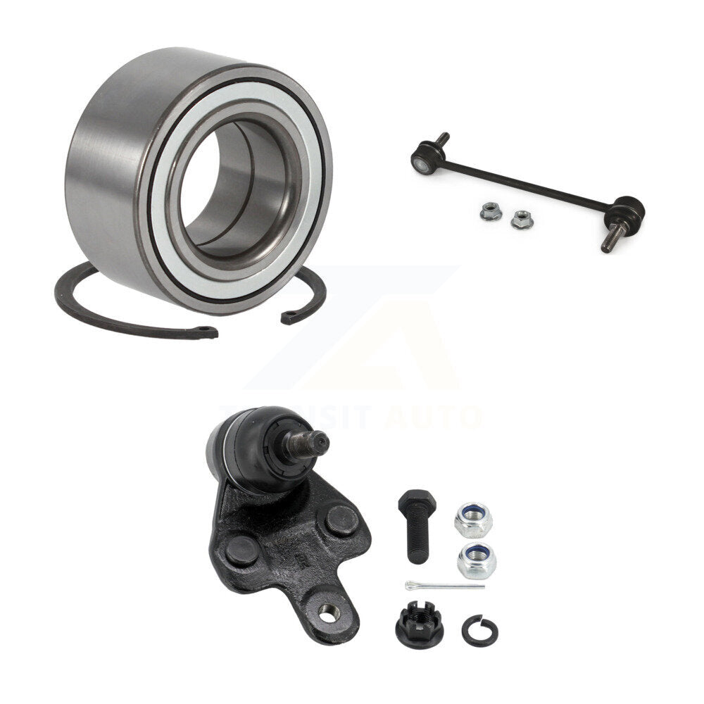 Kit de liaison de roulement avant droit et kit de rotule inférieure pour Toyota Highlander Lexus
