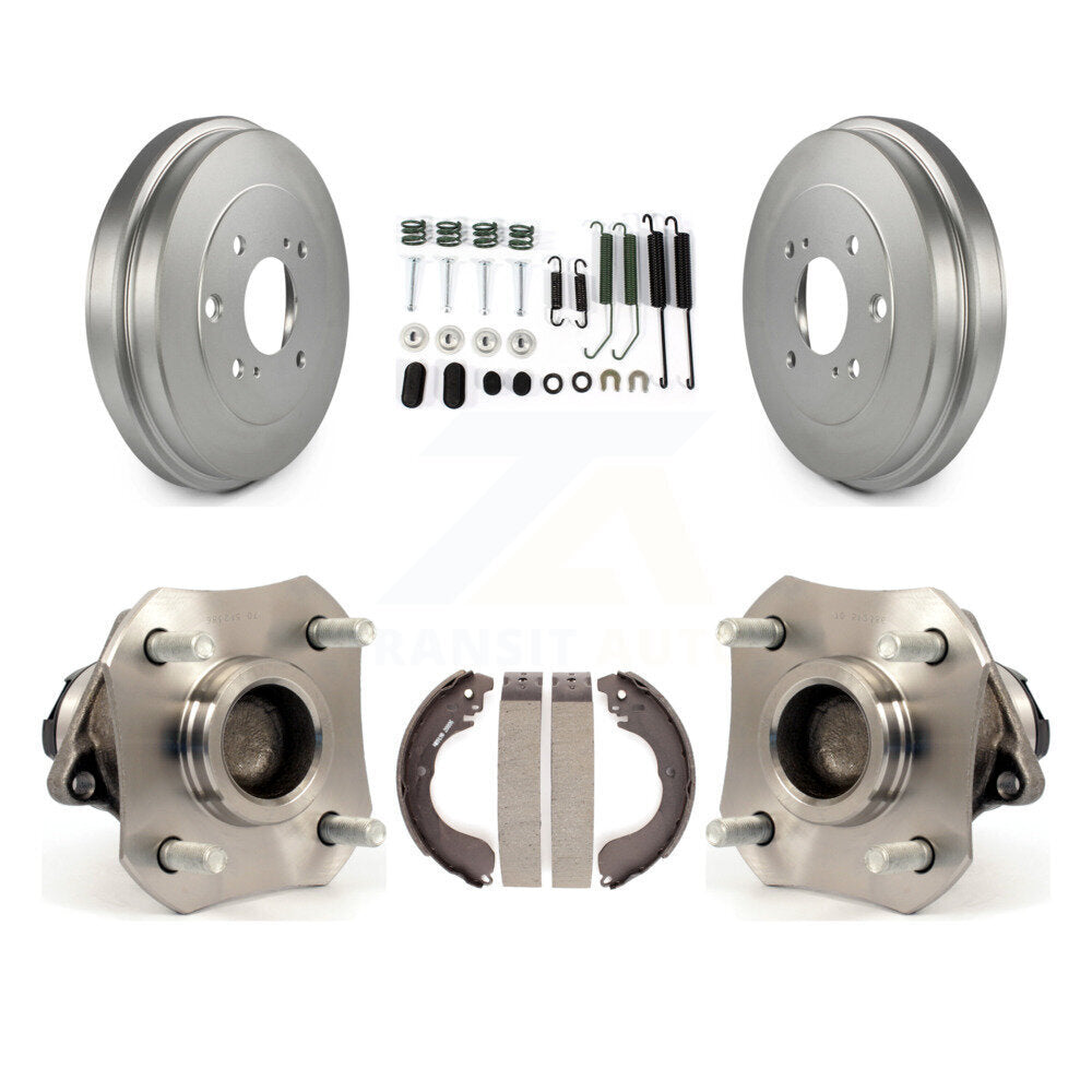 Matériel de chaussure de tambour de frein à revêtement arrière et Kit de roulement de moyeu de roue pour Nissan Versa
