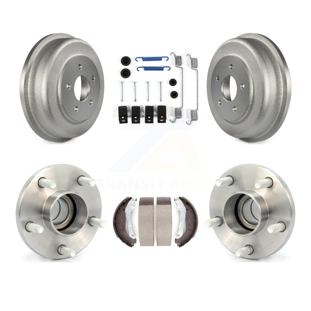 Matériel de chaussure de tambour de frein à revêtement arrière et Kit de roulement de moyeu pour Ford Transit Connect