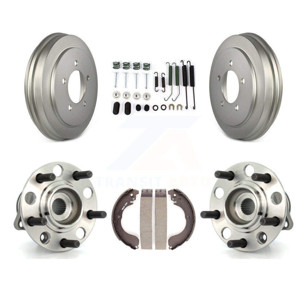 Matériel de chaussure de tambour de frein à revêtement arrière et Kit de roulement de moyeu pour Jeep Patriot Compass