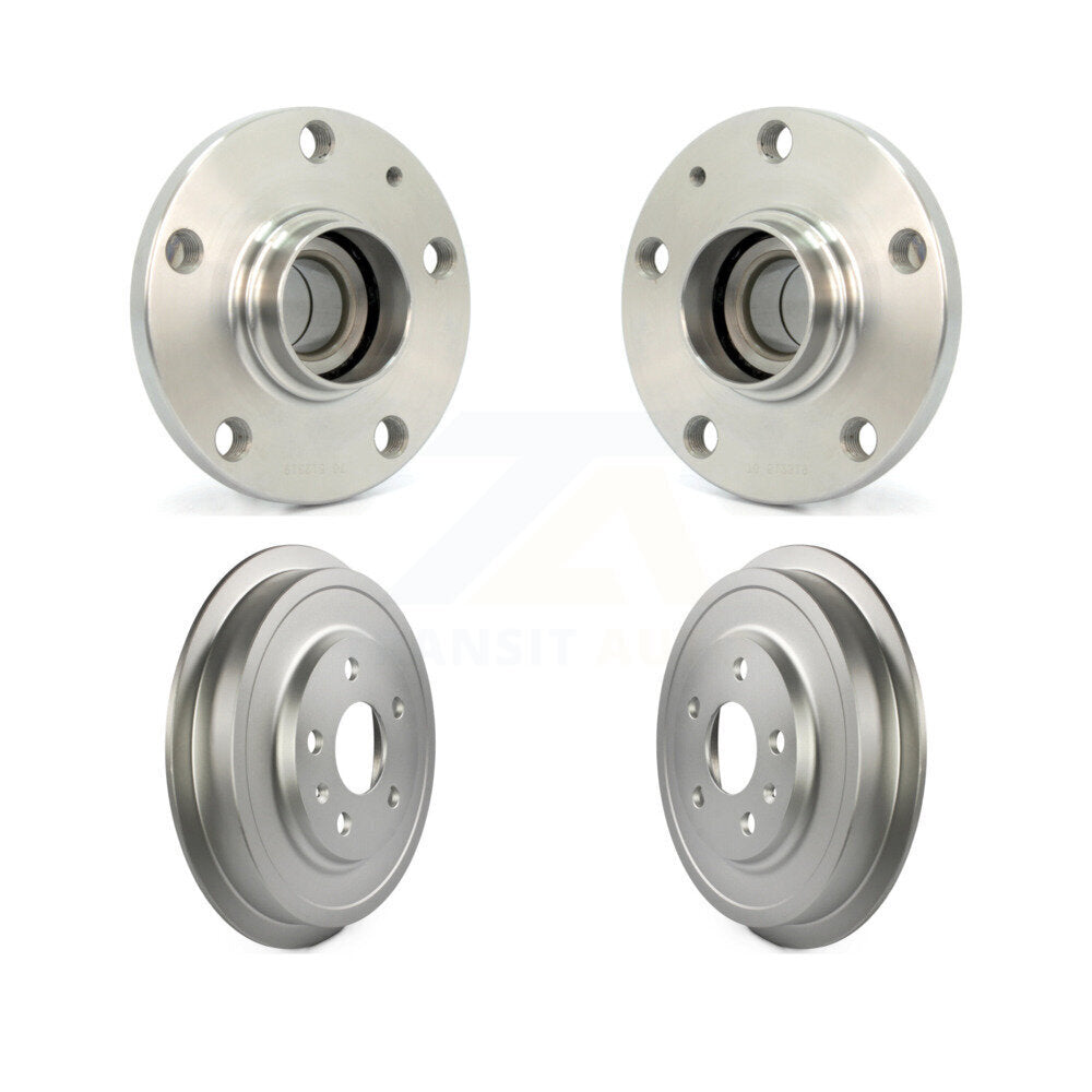 Kit d'assemblage de tambour de freins à revêtement arrière et de roulement de moyeu pour Volkswagen Jetta Beetl