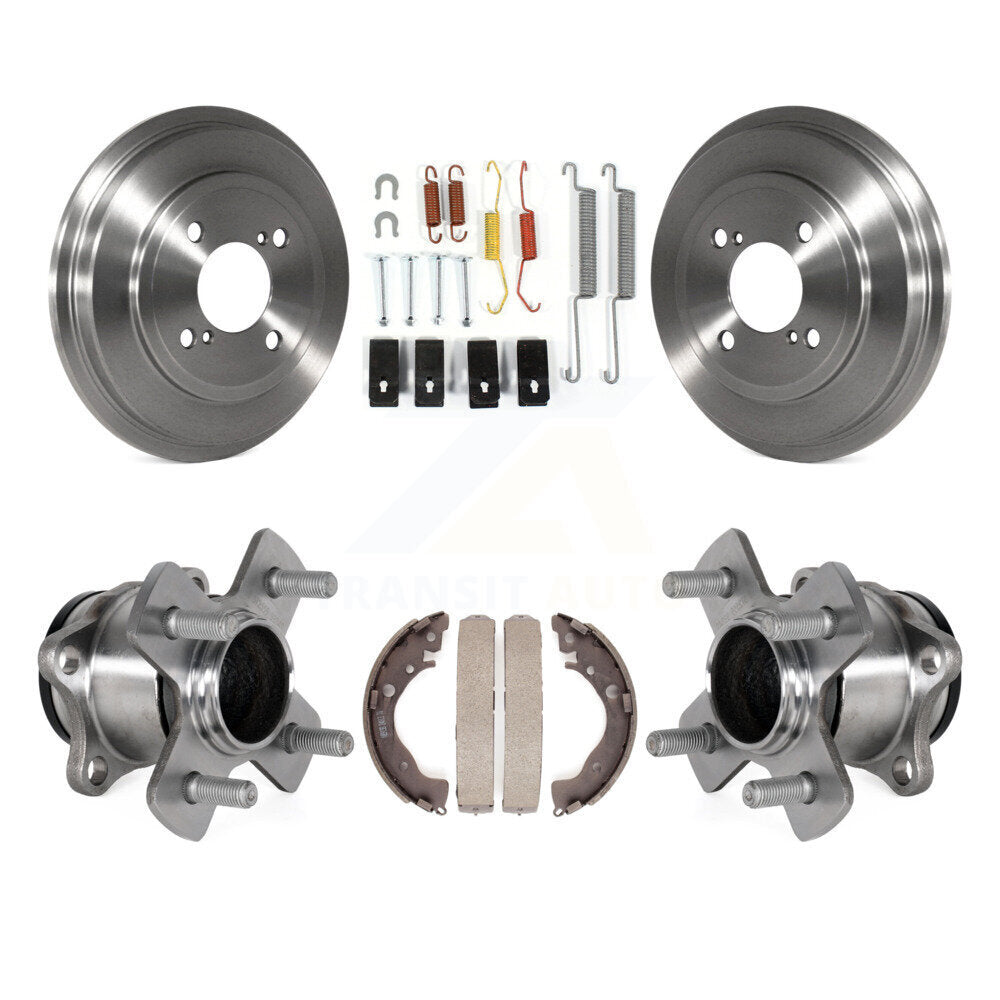Matériel de chaussure de tambour de frein arrière et kit de roulement de moyeu de roue pour Honda Fit 2015-2020