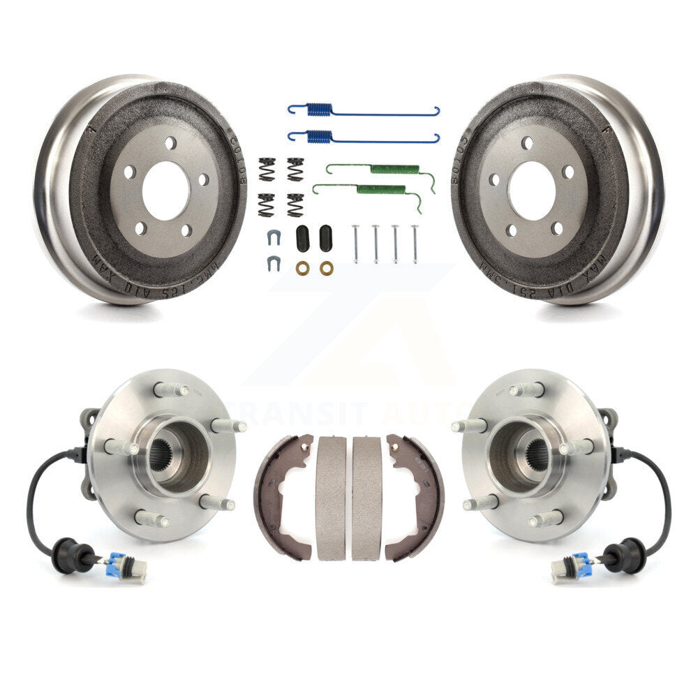 Matériel de chaussure de tambour de frein arrière et Kit de roulement de moyeu pour Saturn Vue Chevrolet Equino