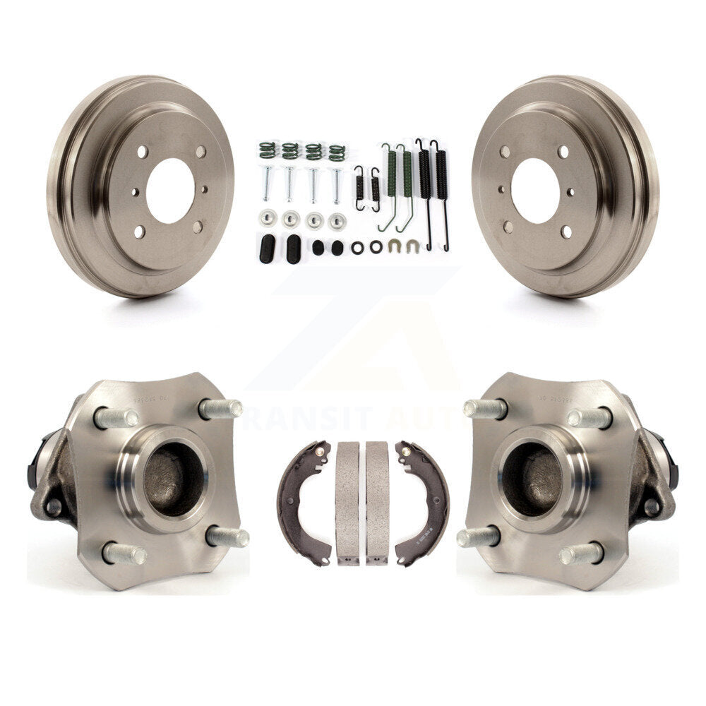 Matériel de chaussure de tambour de frein arrière et kit d'assemblage de roulement de moyeu pour Nissan Versa