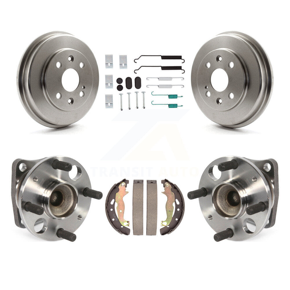 Matériel de chaussure de tambour de frein arrière et kit d'assemblage de roulement de moyeu pour Mazda 2011-2014