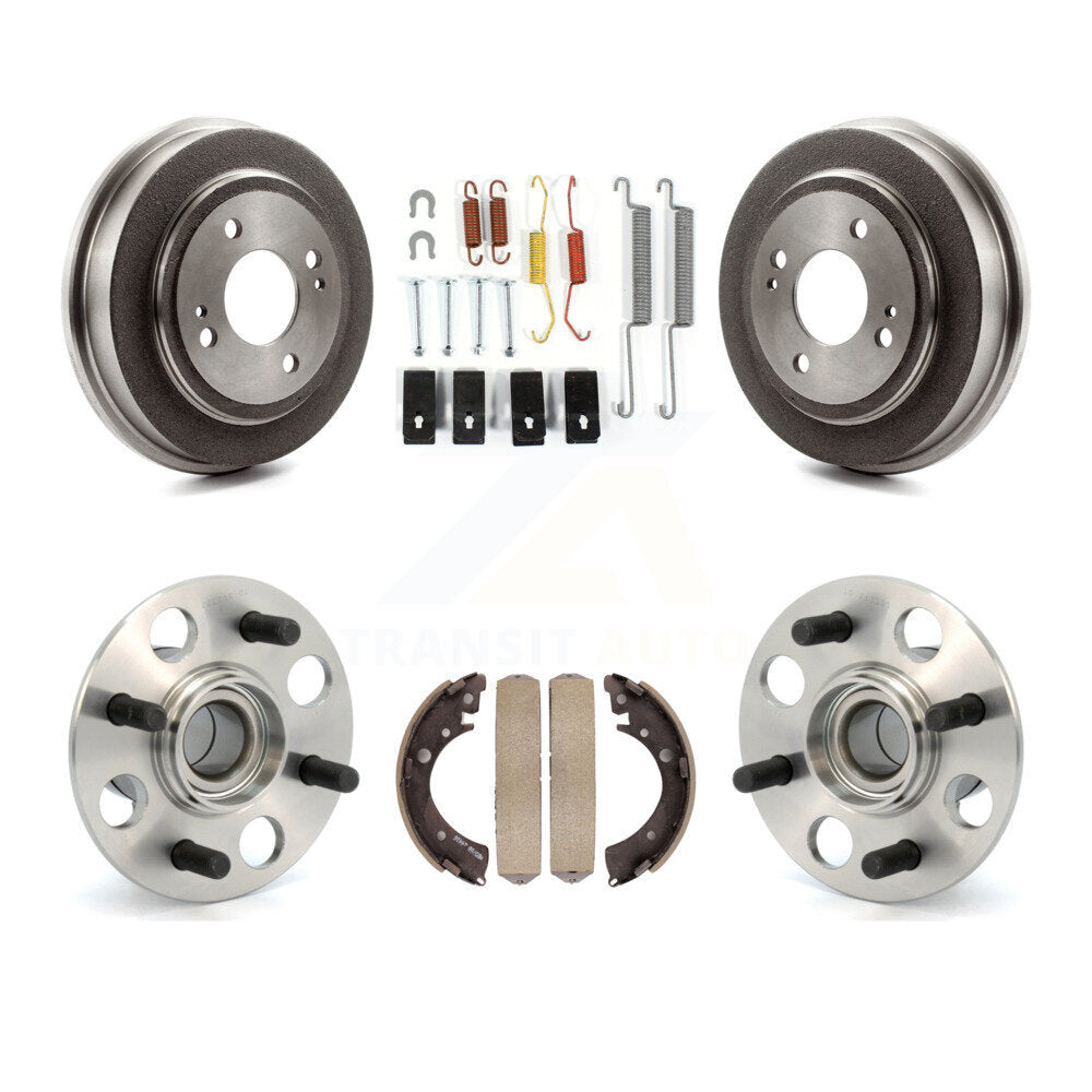 Matériel de chaussure de tambour de frein arrière et kit de roulement de moyeu de roue pour Honda Fit 2007-2008