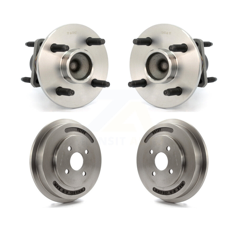 Kit d'assemblage de frein à tambour arrière et de roulement de moyeu pour Chevrolet Cobalt Pontiac G5