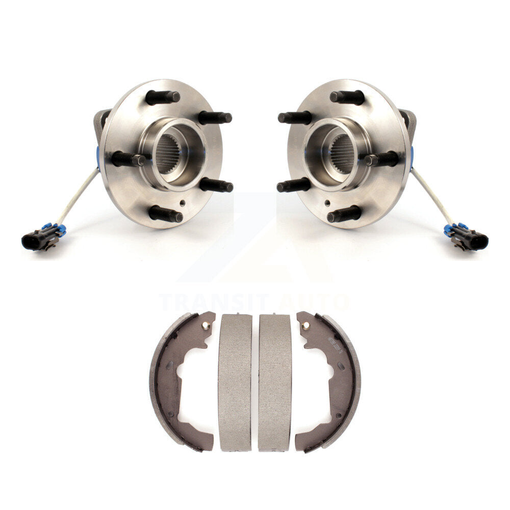 Chaussures de tambour de frein arrière et kit de roulement de moyeu de roue pour Pontiac Aztek AWD 2001-2005