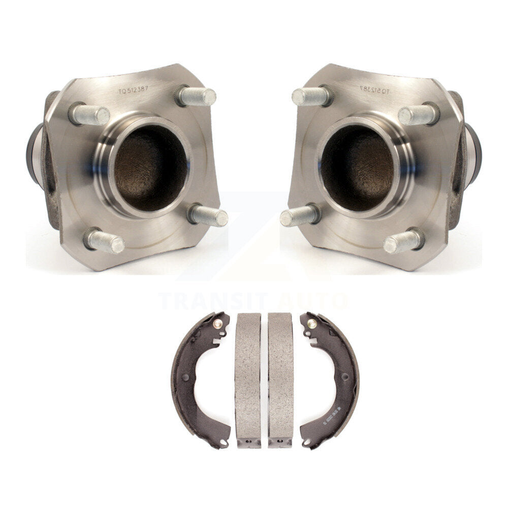 Kit de patins de tambour de frein arrière et de roulement de moyeu pour Nissan Versa 1,6 l 09-11 avec non AB