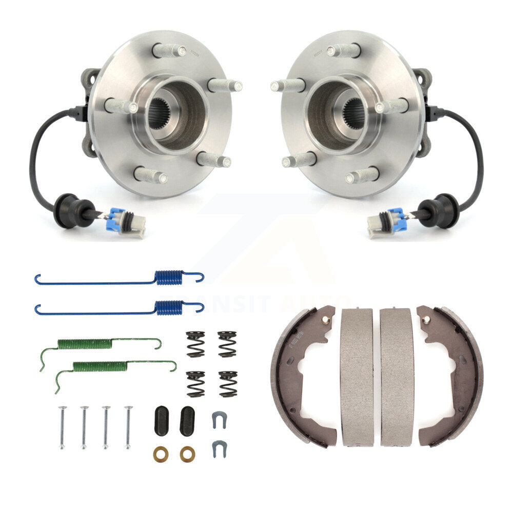 Kit de roulement de moyeu de chaussure et de matériel de frein à tambour arrière pour Saturn Vue Chevrolet Equino