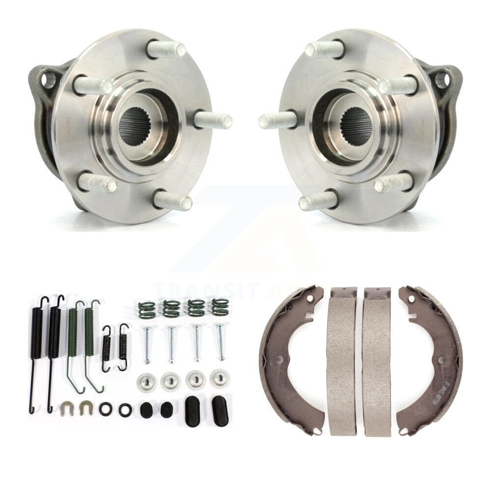 Kit de roulements de moyeu et de matériel de frein à tambour arrière, pour Mitsubishi Lancer AWD 2008