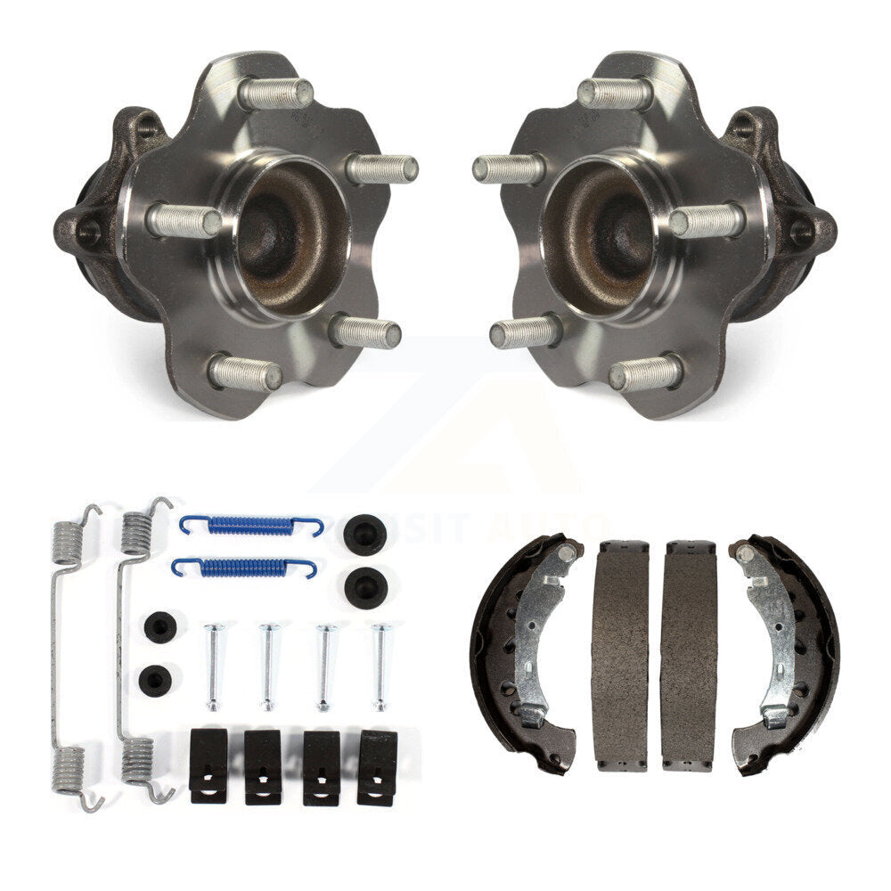 Kit de patins de frein à tambour arrière, matériel et roulement de moyeu pour Nissan Sentra 2013 – 2019