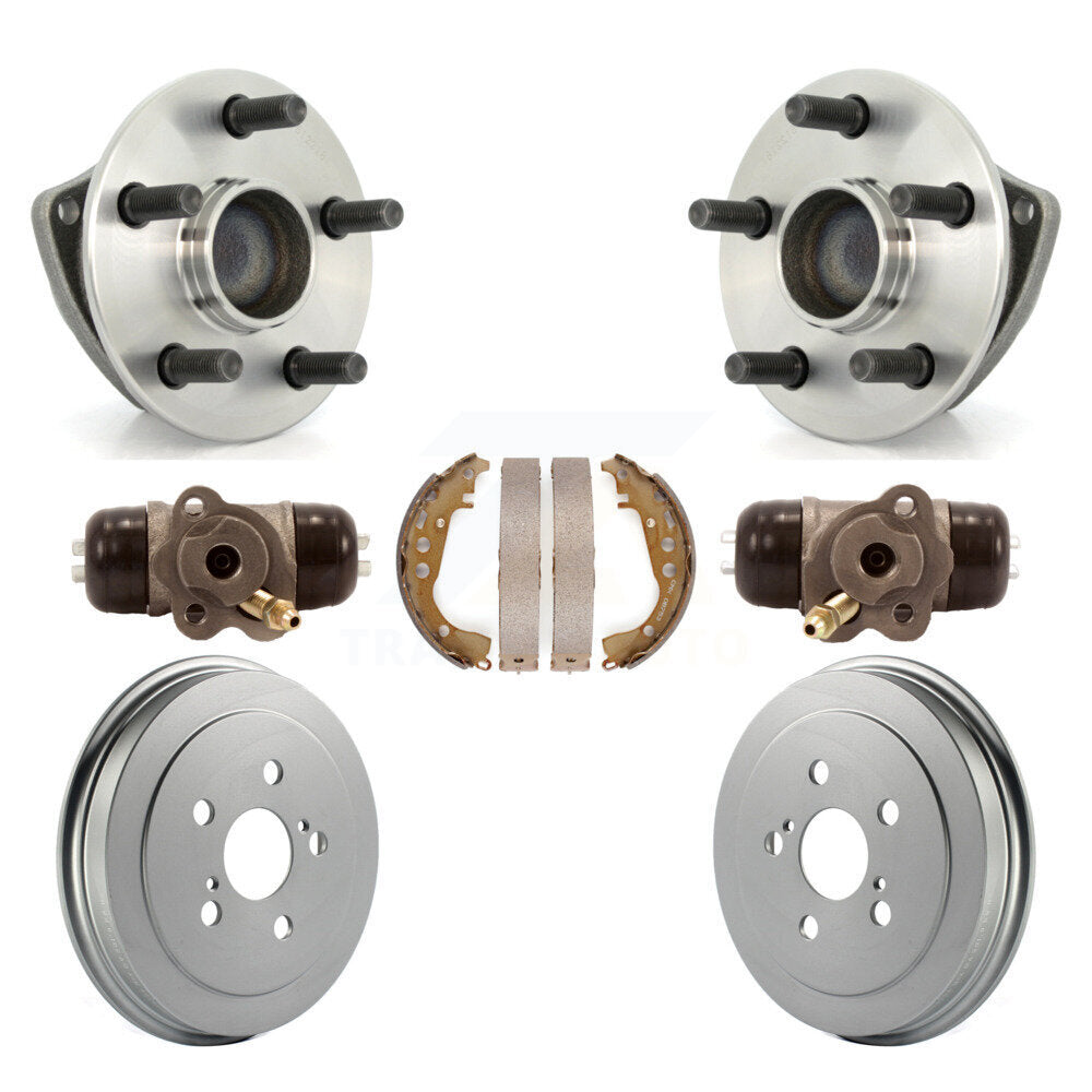 Kit de roulements de moyeu, cylindres de roue arrière, tambour et chaussures revêtus (7 pièces) pour Toyota Celic