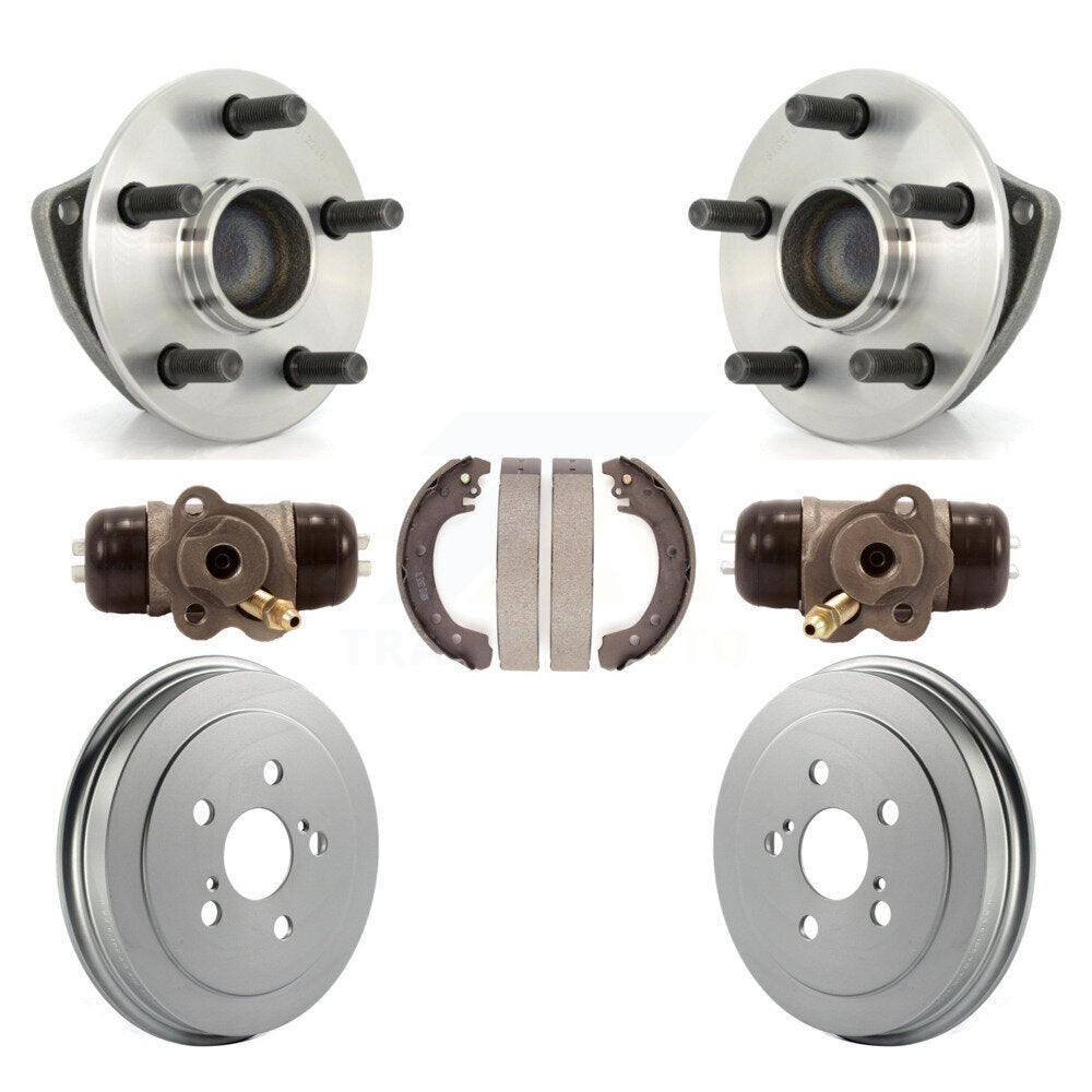 Cylindres de roue arrière et kit de roulement de moyeu de tambour et de chaussures enduits pour Toyota Corolla