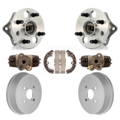 Kit de roulements de moyeu, cylindres de roue arrière, tambour et chaussures revêtus (7 pièces) pour Toyota Prizm