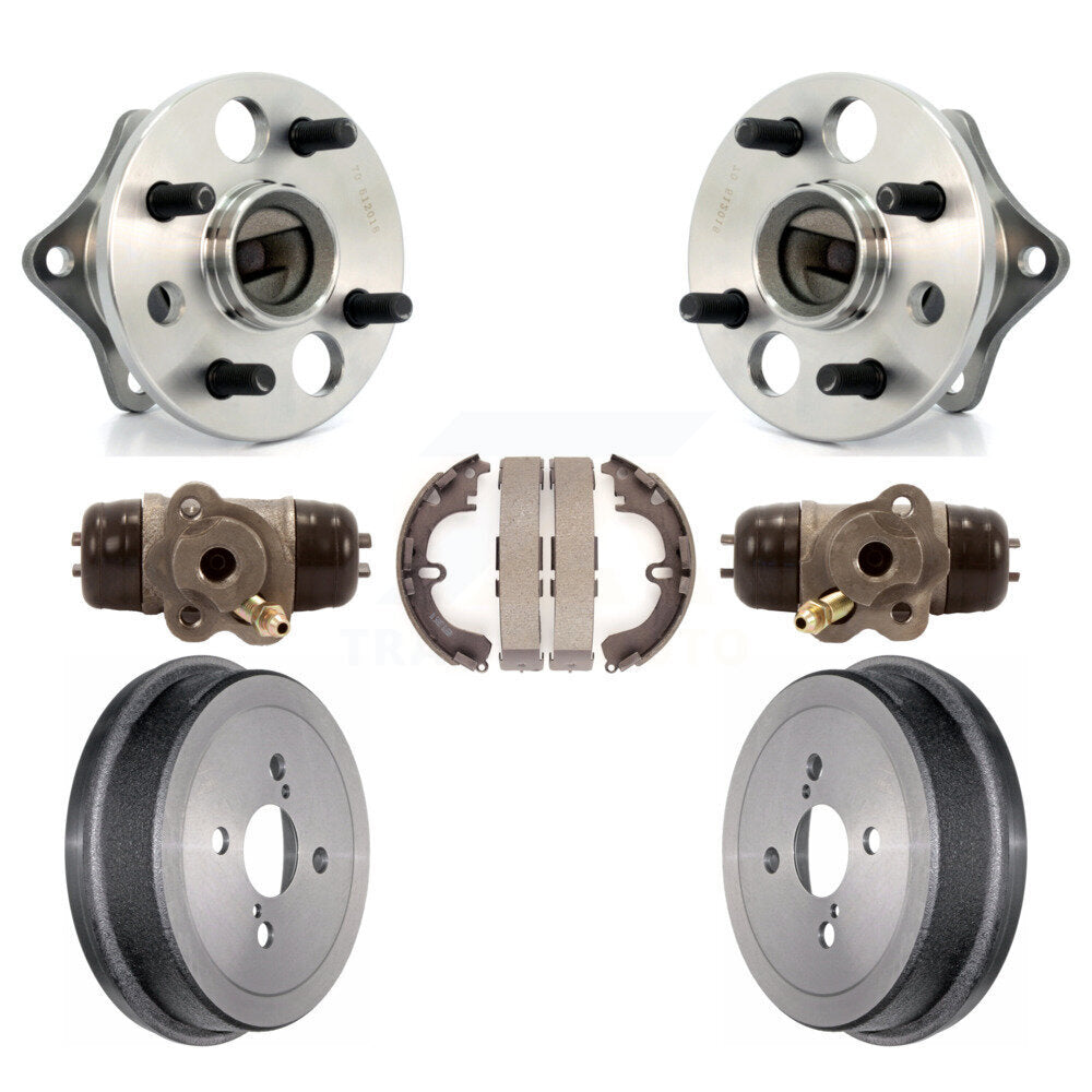 Kit de roulement de moyeu de matériel de tambour et de chaussures de cylindres de roue arrière (7 pièces) pour Toyota Geo
