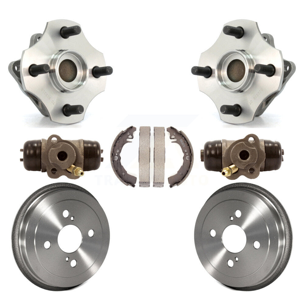 Kit de roulement de moyeu de matériel de tambour et de chaussures de cylindres de roue arrière (7 pièces) pour Toyota Ech