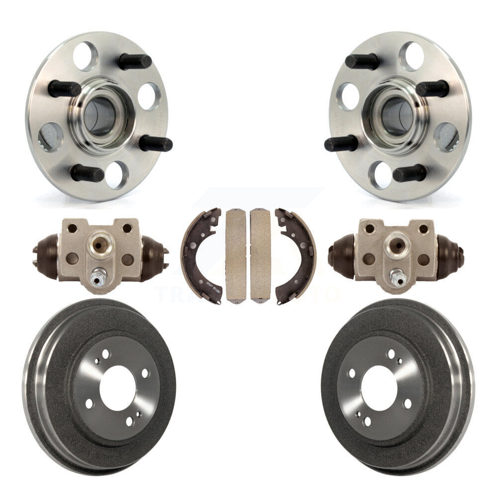 Kit de roulement de moyeu de matériel de tambour et de chaussures de cylindres de roue arrière (7 pièces) pour Honda Civi