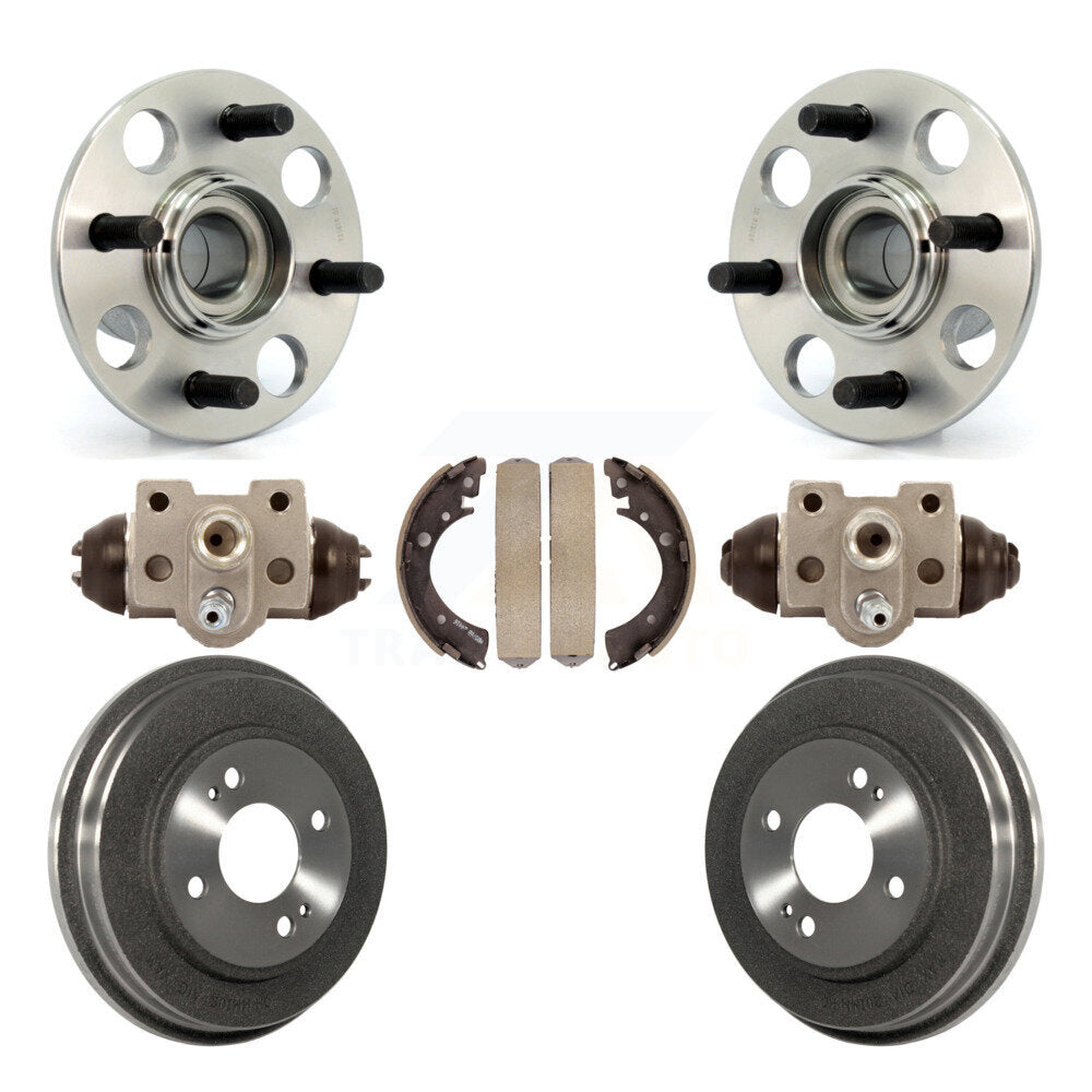 Kit de roulement de moyeu de matériel de tambour et de chaussures de cylindres de roue arrière (7 pièces) pour Honda Civi