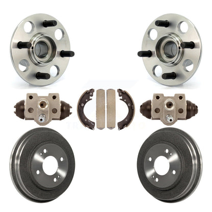 Kit de roulement de moyeu de matériel de tambour et de chaussures de cylindres de roue arrière (7 pièces) pour Honda Civi
