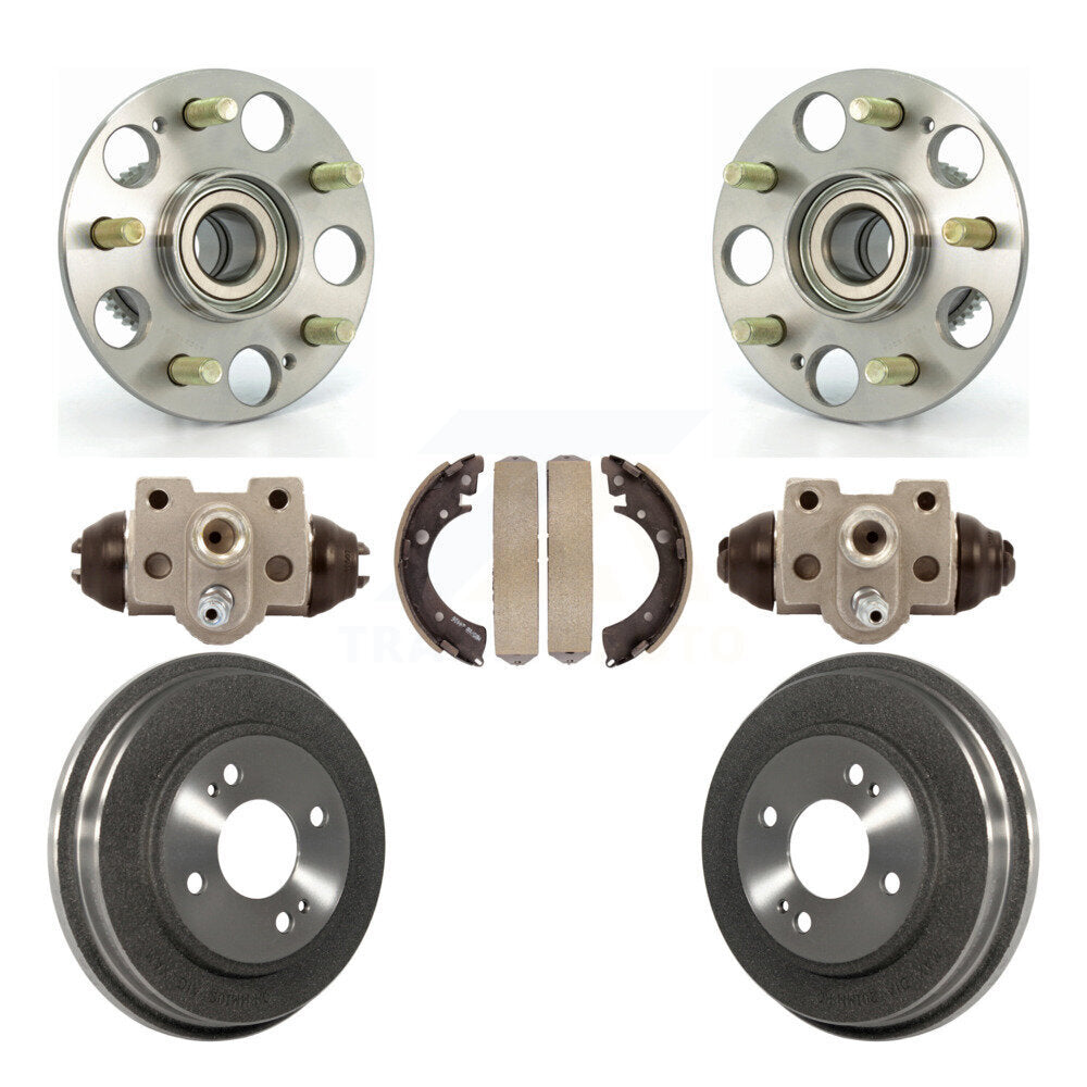 Kit de roulement de moyeu de matériel de tambour et de chaussures de cylindres de roue arrière (7 pièces) pour Honda Civi