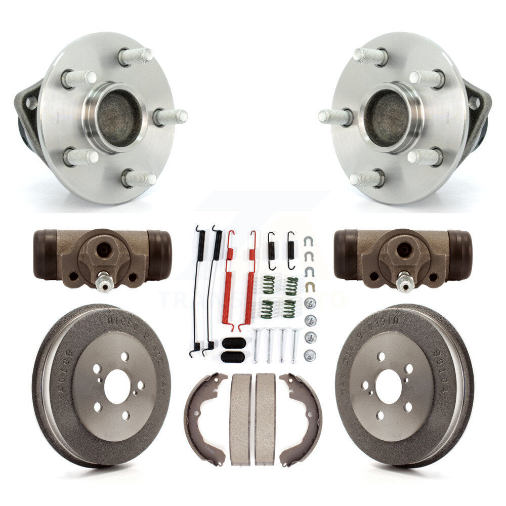 Kit de roulement de moyeu de matériel de tambour et de chaussures de cylindres de roue arrière (8 pièces) pour Toyota Vib