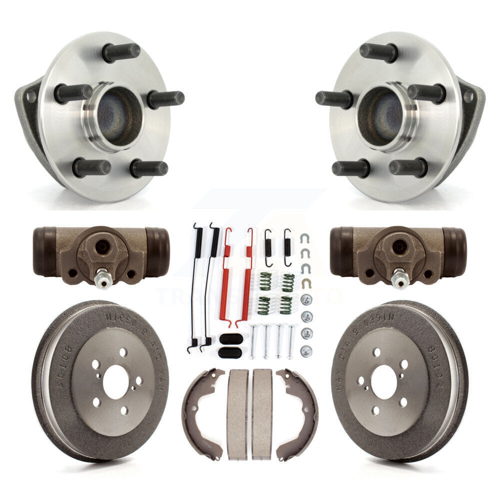 Kit de roulement de moyeu de matériel de tambour et de chaussures de cylindres de roue arrière (8 pièces) pour Toyota Vib