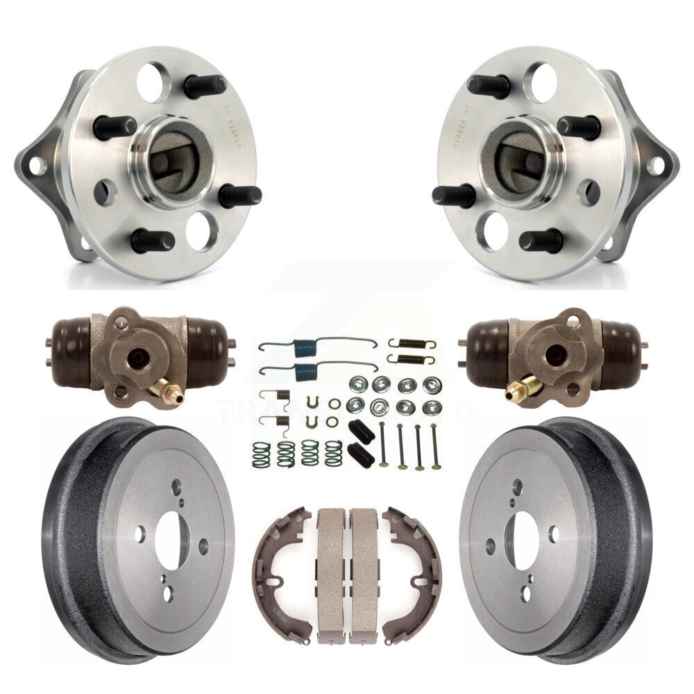 Kit de roulement de moyeu de matériel de tambour et de chaussures de cylindres de roue arrière (8 pièces) pour Toyota Geo