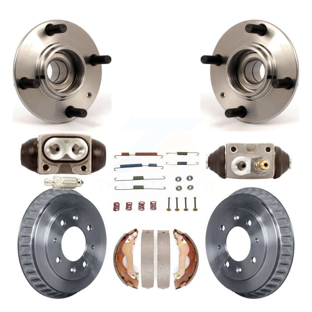 Kit de roulement de moyeu de matériel de tambour et de chaussures de cylindres de roue arrière (8 pièces) pour Kia Spectr