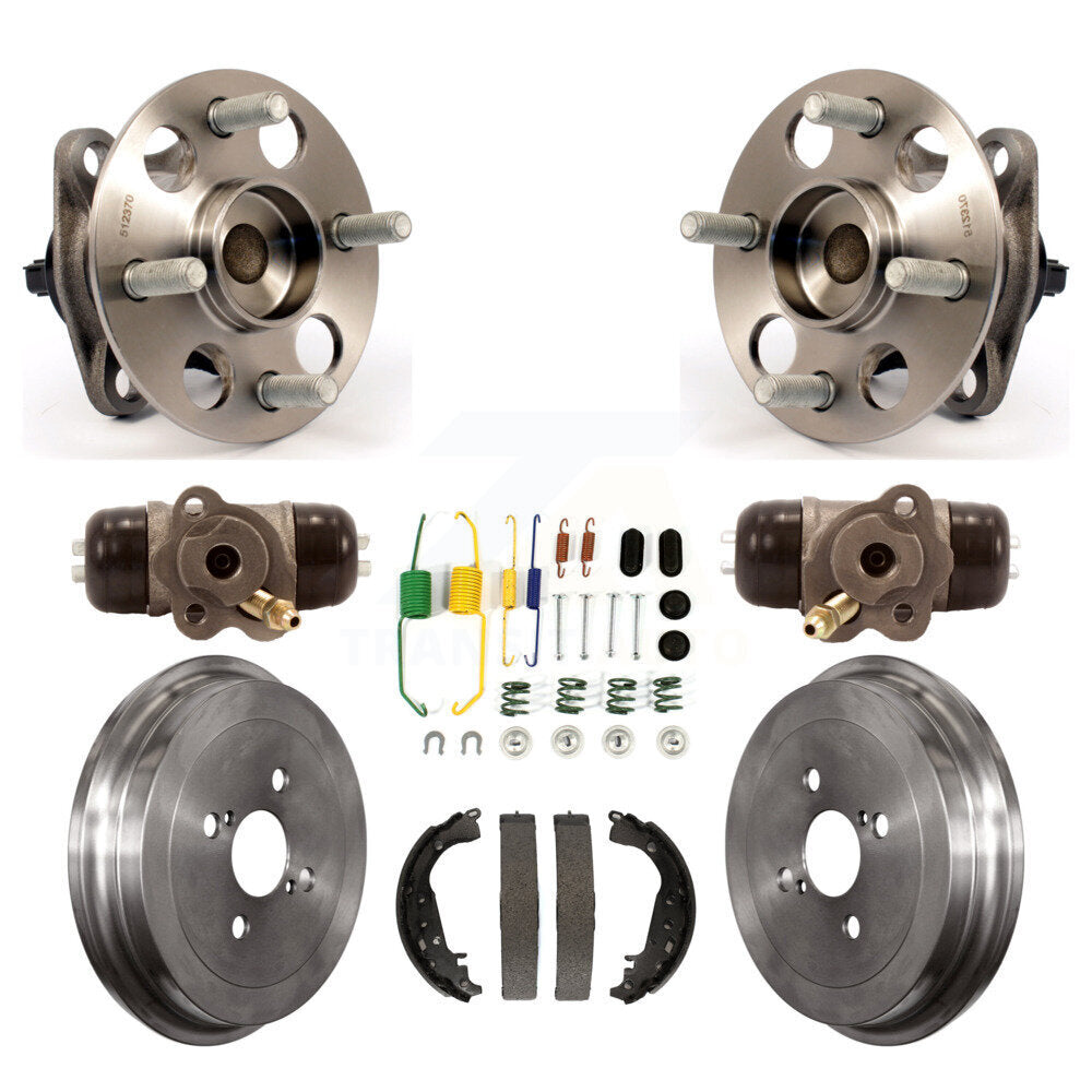 Kit de roulements de moyeu pour cylindres de roue arrière, tambour et chaussures, matériel pour Toyota Yaris