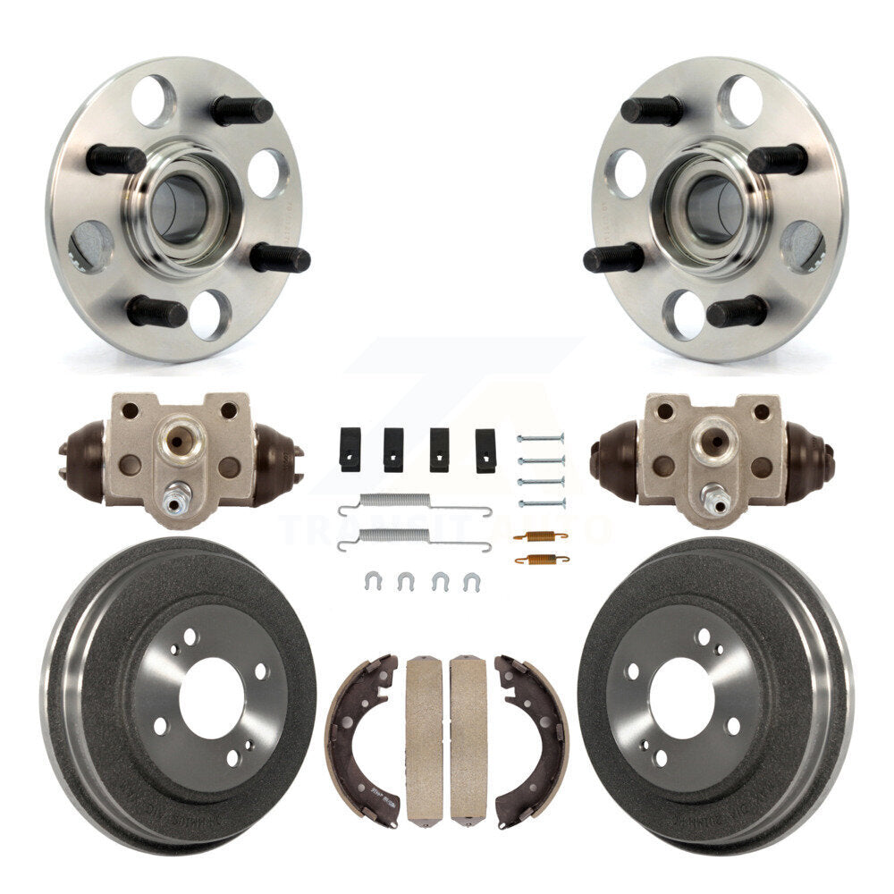Kit de roulement de moyeu de matériel de tambour et de chaussures de cylindres de roue arrière (8 pièces) pour Honda Civi